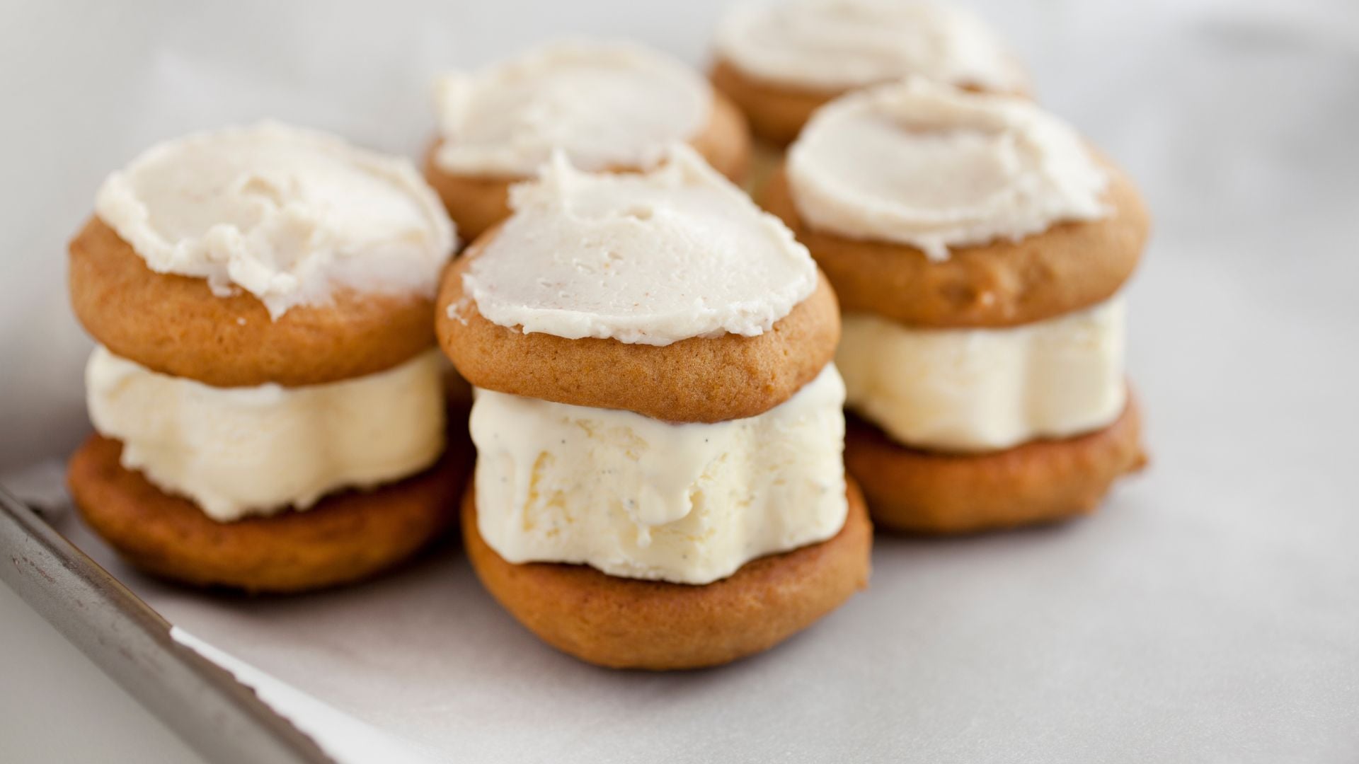 Pumpkin Pie Ice Cream Sandwiches