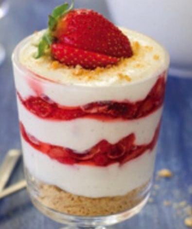 Strawberries and Cream Parfaits