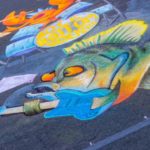 colorful chalk artwork at chalkfest in maple grove minnesota