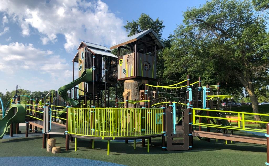 treehouse playset at shoreview playground