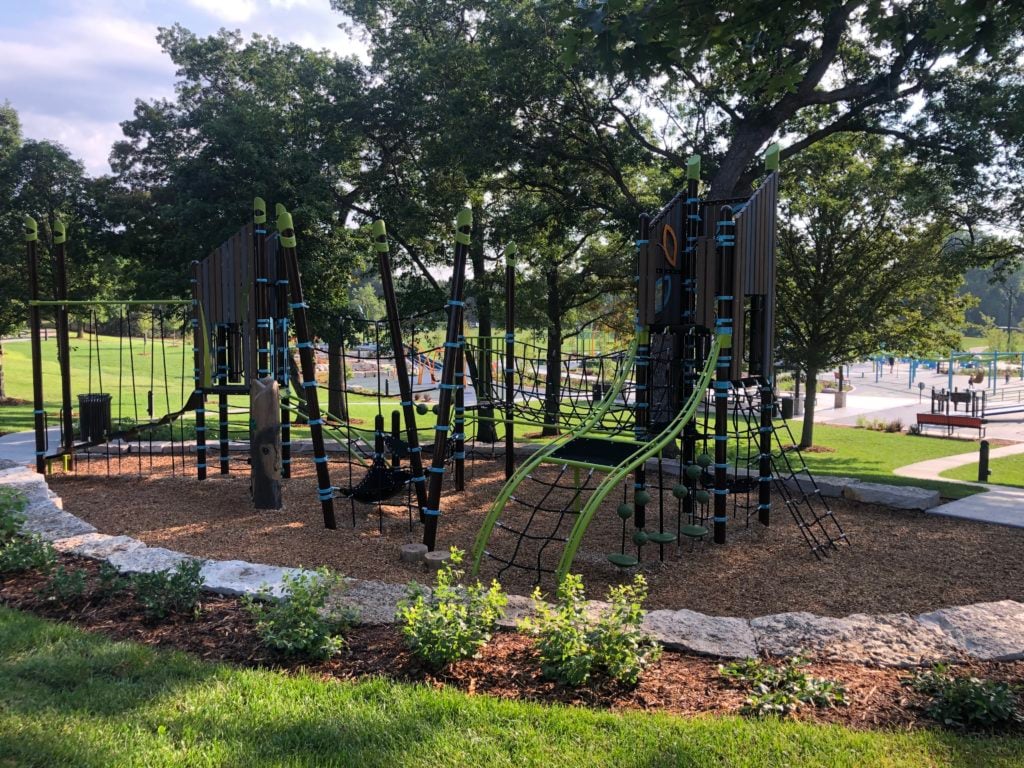 upper playground area for older kids at shoreview playground