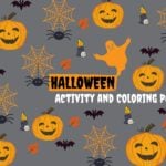 halloween activity and coloring pages header image