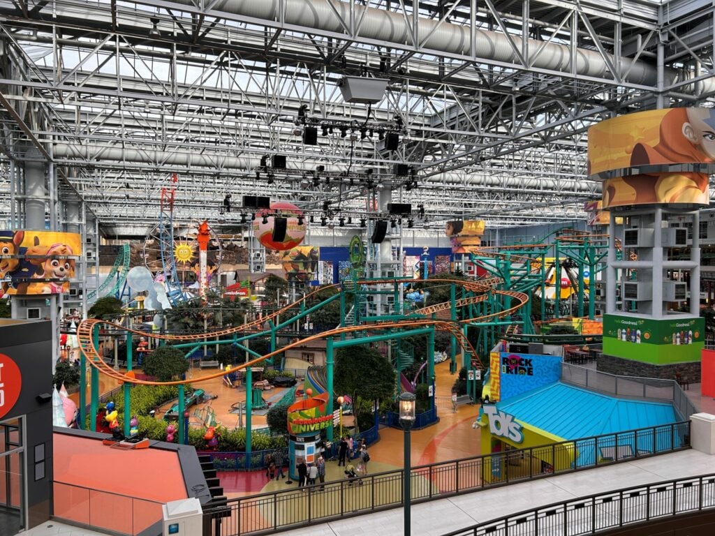 nickelodeon universe indoor amusement park at the mall of America in Bloomington Minnesota