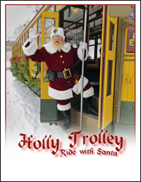 holly trolley streetcar ride with Santa in minneapolis
