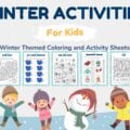 free winter printables activity sheets for kids