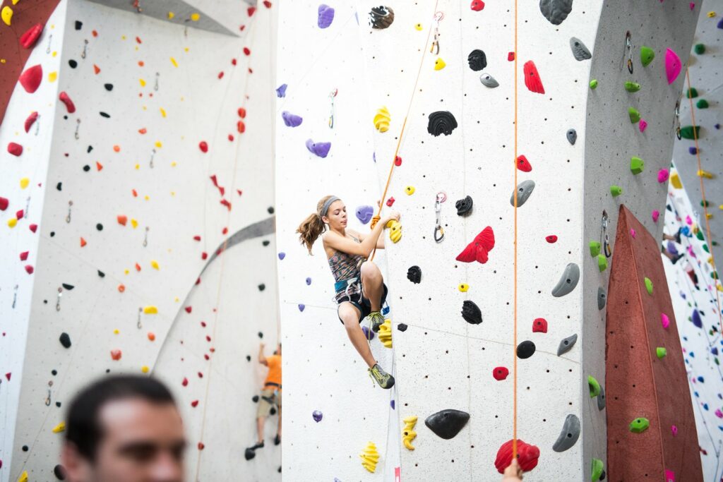 climbers at vertical endeavors in bloomington minnesota