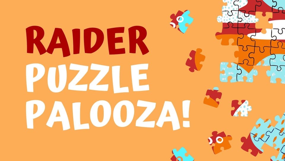 Raider Puzzle Palooza! 🧩 🎉