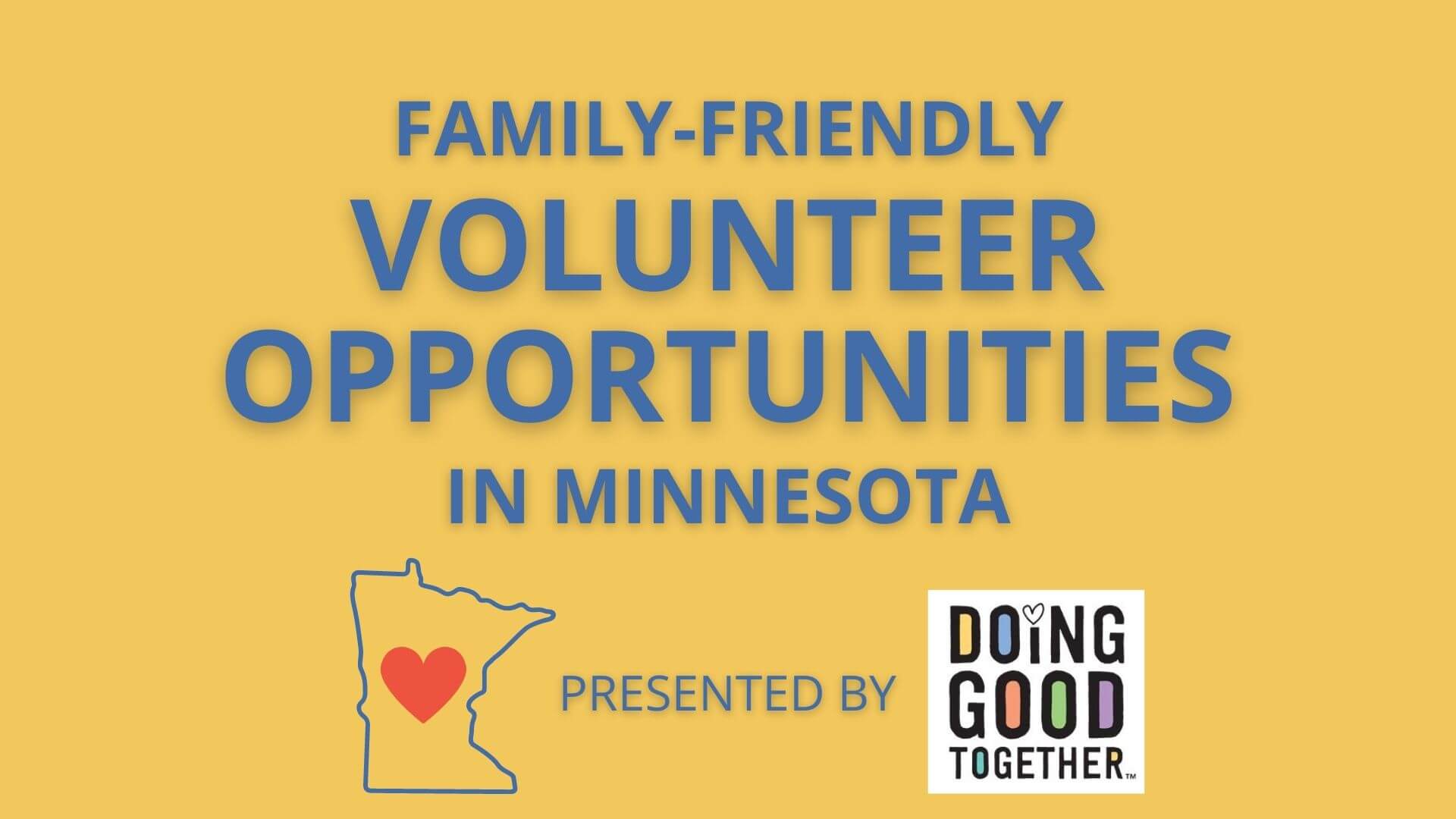 Twin Cities Family Volunteer Opportunities