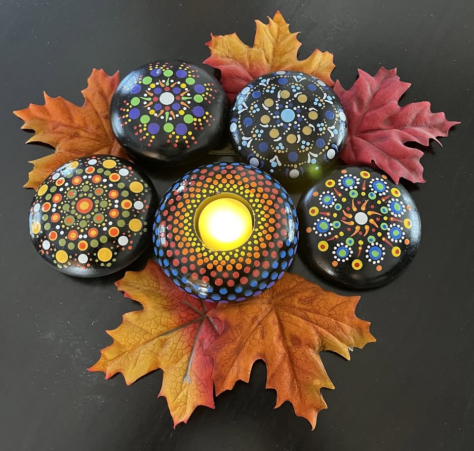 Mandala Rock Painting At Oakdale Discovery Center