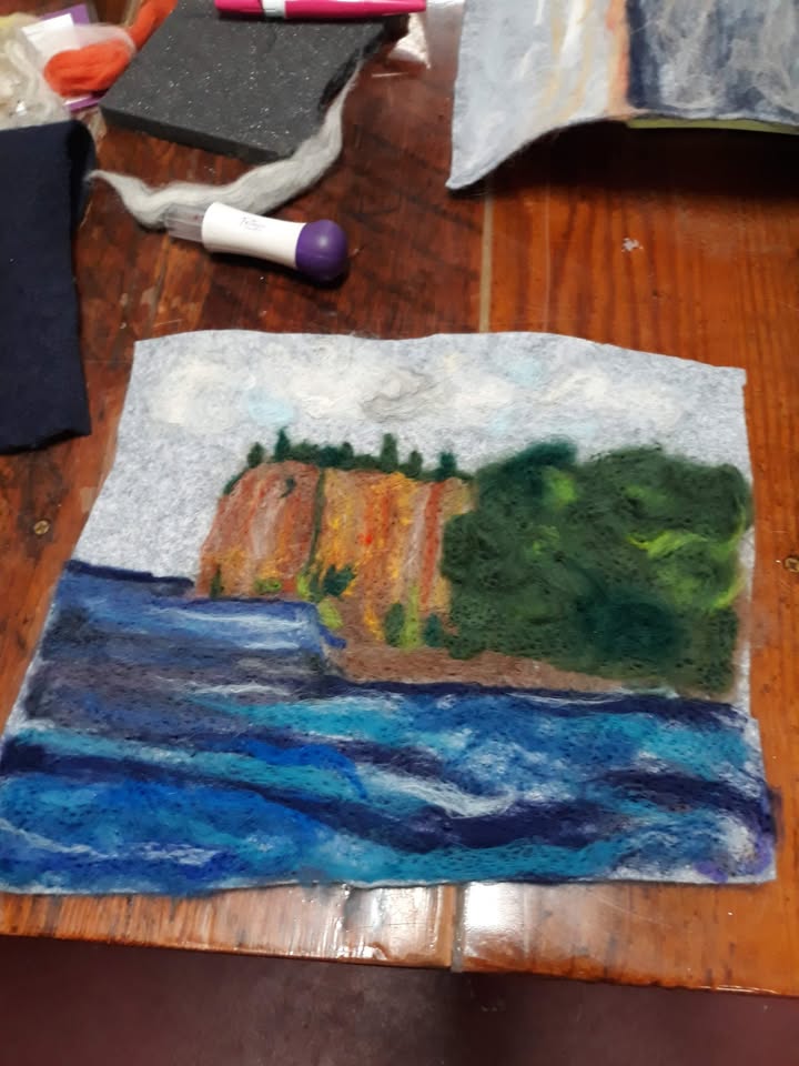 Needle Felted Landscapes at Artistic Me