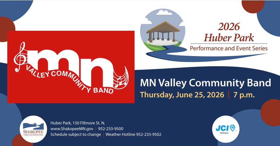 Huber Park Performance and Event Series – MN Valley Community Band