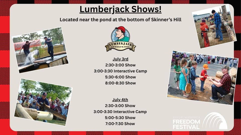 Lumberjack Show at the 2026 Freedom Festival!