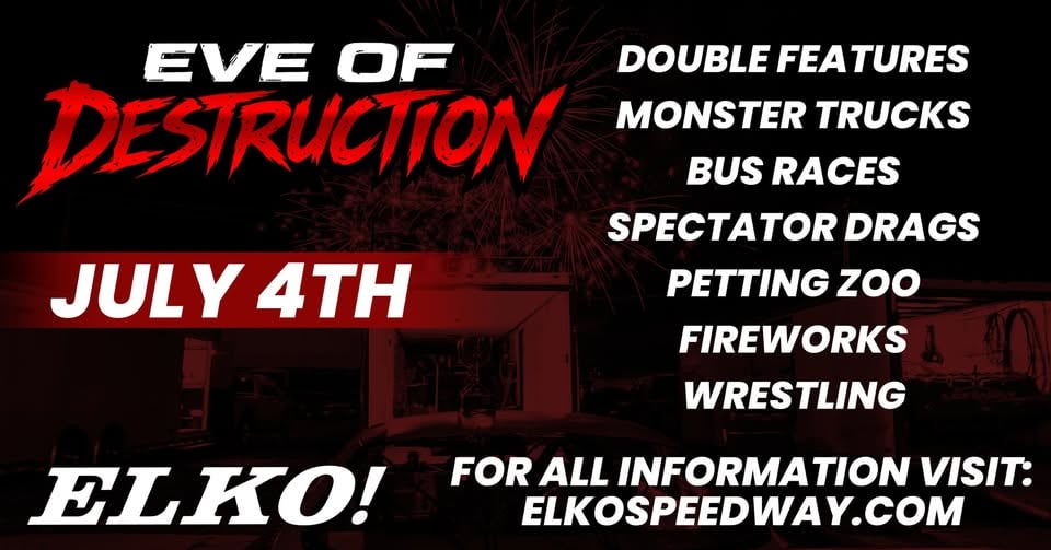 Elko Speedway Eve Of Destruction – July 4th