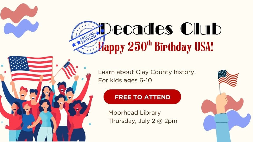 Decade’s Club Children’s Programming (1770’s – America’s 250th Birthday)
